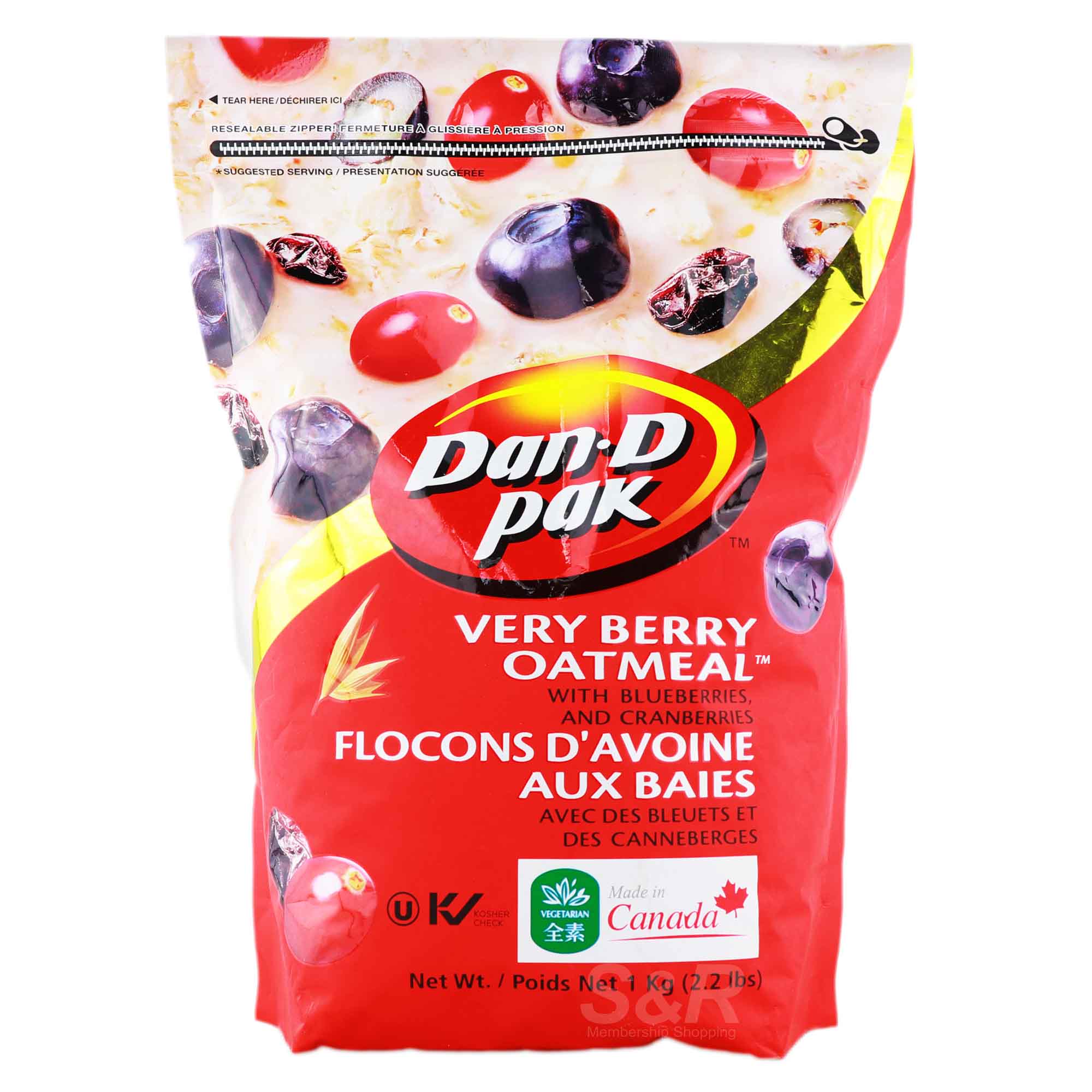 Dan-D Pak Very Berry Oatmeal 1kg Dan-D Pak Very Berry Oatmeal 1kg